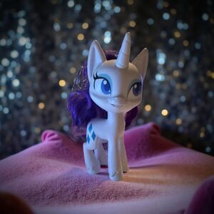 My Little Pony Magical Mane Rarity Hard Plastic Pony 5”